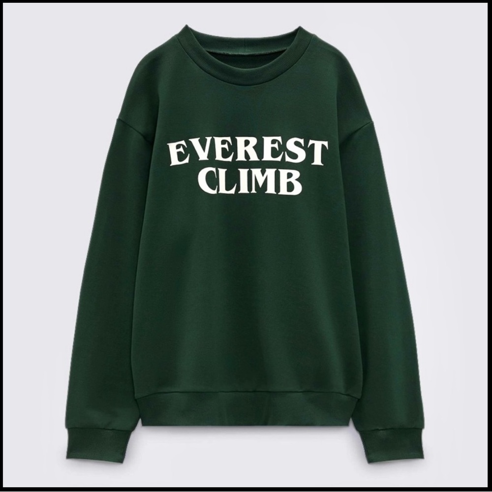 𝐙𝐀𝐑𝐀 Sweatshirt in green size Large